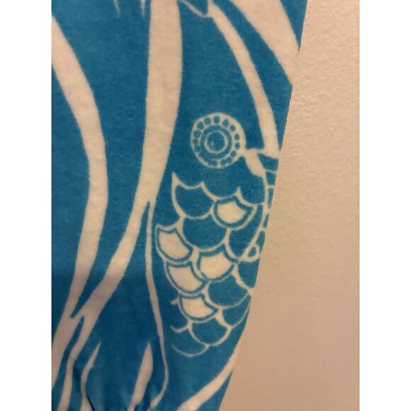 Y2K Lilly Pulitzer Pisces Jogger Fish Print Joe Fish Mimosa Pants Soft Velour S - Picture 10 of 14